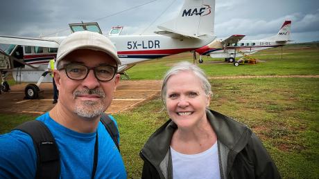 The Walsh's boarding in Kajjansi