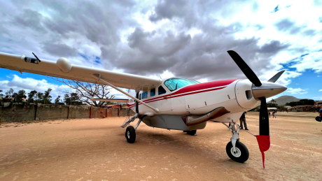 MAF plane on Mandritsara airstrip