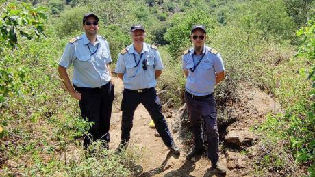 Chris Ball, Jono Pound and Matt Marples in Ohilang 