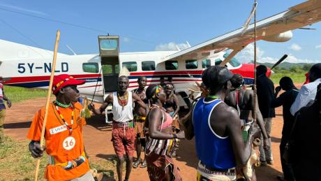 Arriving in Chukudum 