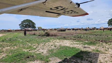 MAF Plane on the ground at Bichibich Airstrip 
