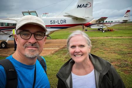 The Walsh's boarding in Kajjansi