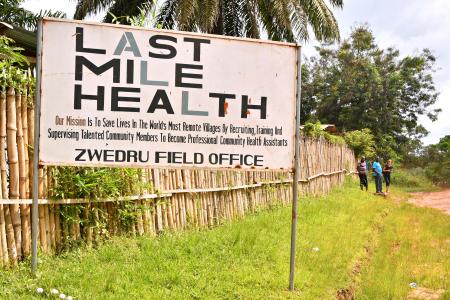 Last Mile Health sign