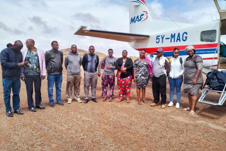 A team of eye specialists from Fred Hollows Foundation in Marsabit