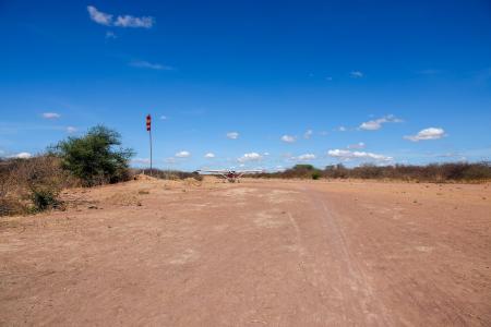 A photo of an airstrip where MAF lands in Tanzania.