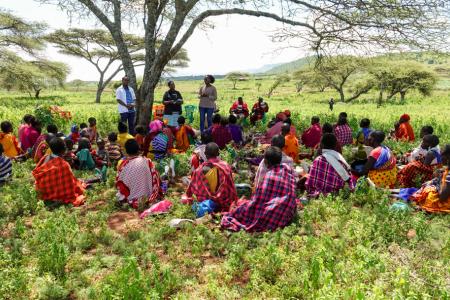 A mobile clinic operating atop a mountain in Tanzania's remote village.