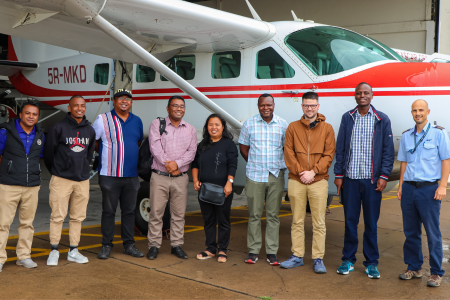 SIL team in front of MAF Aircraft