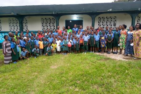 Students of Dougbe River School 