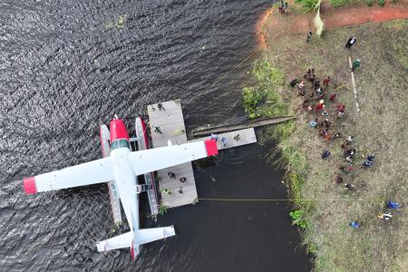 P2-WET at a docking station at Lake Murray
