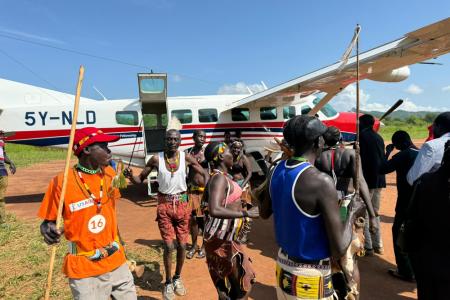 Arriving in Chukudum 