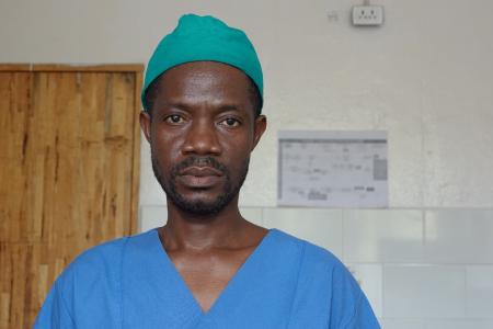 Theophilus James registered nurse anaesthetist JJ Dossen Hospital /Partners in Health 