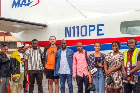 Young Christians gathered from around Guinea for a powerful Bible camp. But the 300km trip from the capital would have been a test of endurance without MAF