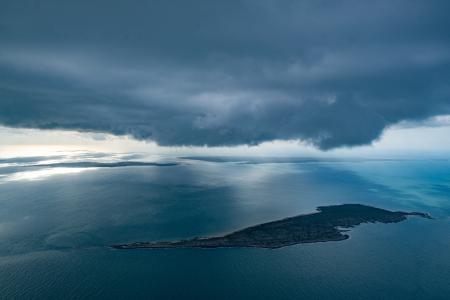 Aerial view of islands in Arnhem Land
