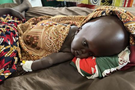 Baby Nyandit - in hospital in Tonj 