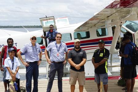 The float plane team at Lake Murray