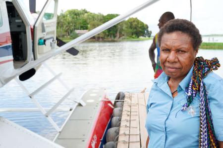 Floatplane in Lake Murray update _ Teachers receive air service
