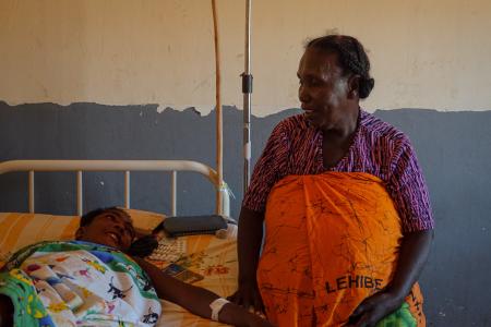 Jeanne and her granddaughter
