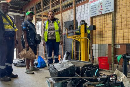 RAA team at check-in for MAF flight
