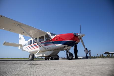 A plane on the tarmac