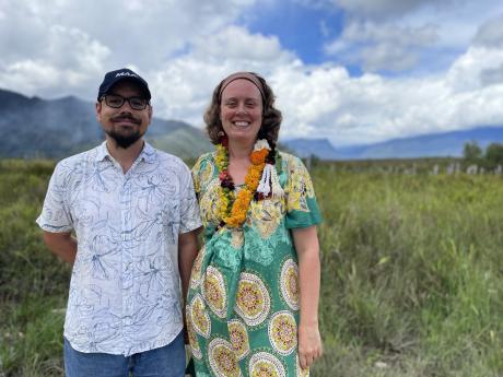 Ryan and Siobhain Cole at Telefomin