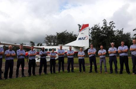 Pilot's meeting in Papua New Guinea by Mandy Glass