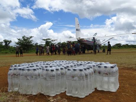 Water bottles delivered to Muluma