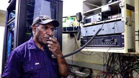 HF radio installed at Guwasa