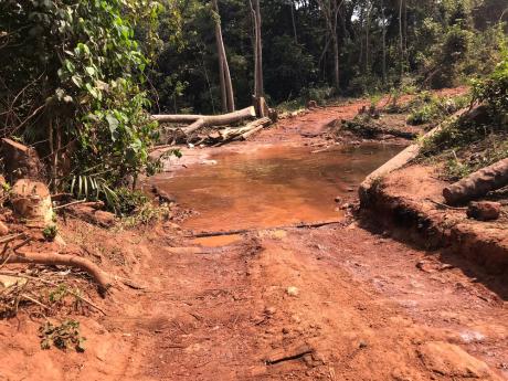 Bad roads in Guinea
