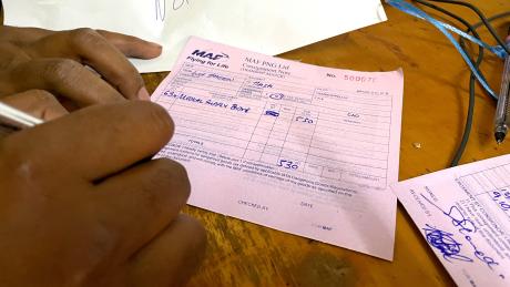 Consignment note for the Haia shipment