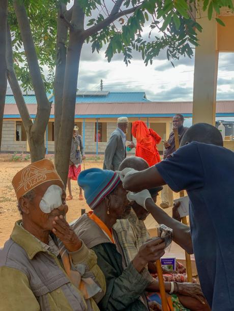 Post operative review by the eye specialist