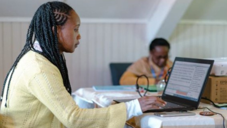 Translator during workshop