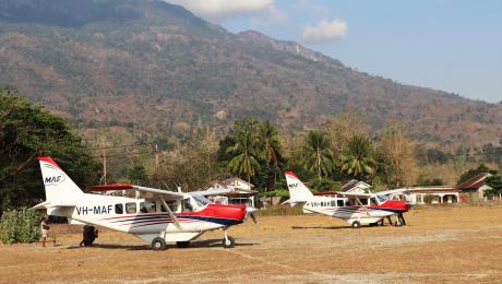 Aircraft on Maliana Airstrip