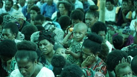 Congregation moved by the preaching