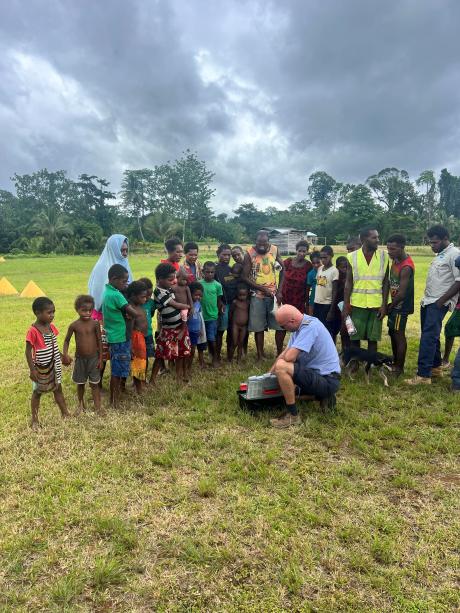 Corne Noordhoek selling Bibles in Guavi