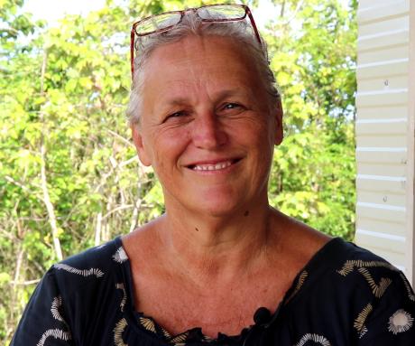 Sally Lloyd at Mougulu station 