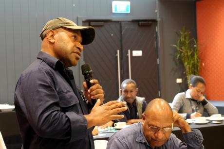 a participant sharing 