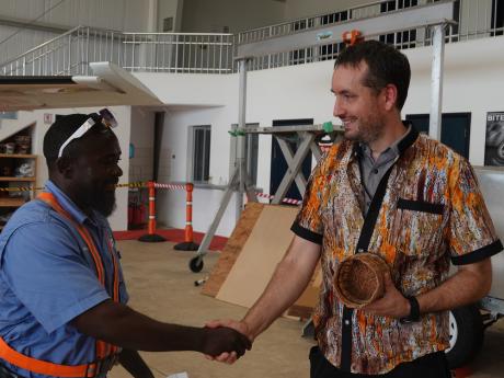 David Waterman MAF’s Head of Engineering in Liberia and James Kuma