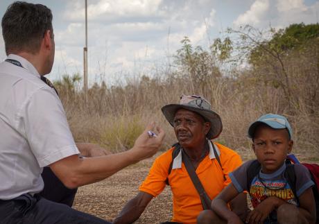 Patrick Keller -MAF pilot with Nery and his father Florent