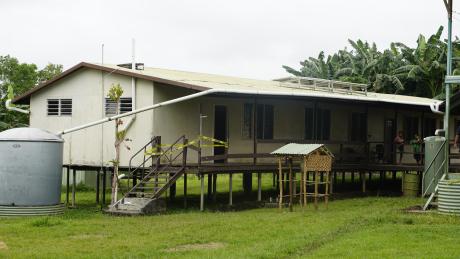 Health centre and cleaning kit at Boboa station