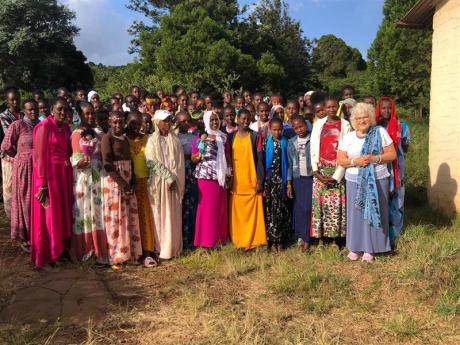 Esther Focking and the girls