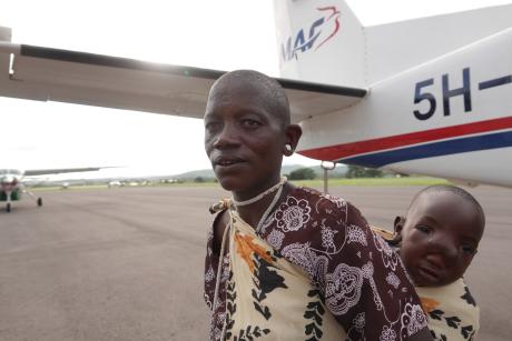 Ikonet Moses and his mother, Nadutari Moses