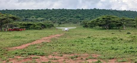 MAF airstip on top of Olemilei mountain.