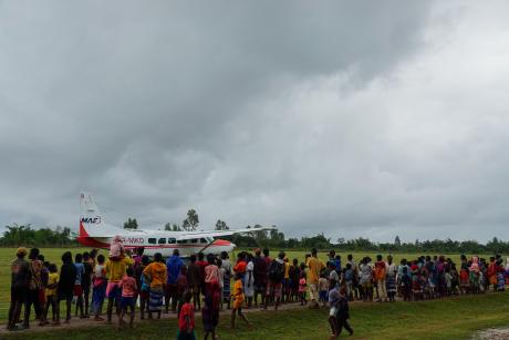 MAF plane in Nosy Varika