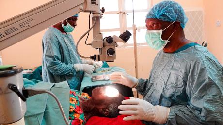 Rozalia undergoing surgery