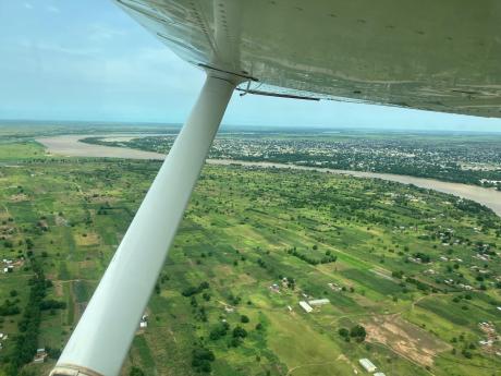 The green cover during the rainy season