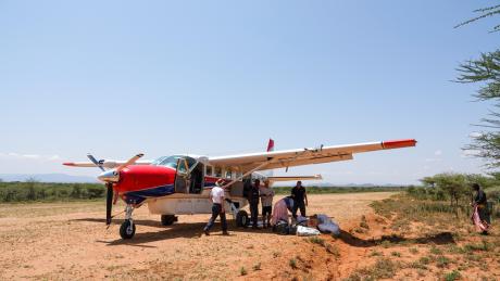 MAF outreach in small village in Kenya