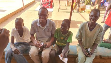 Young boy with bilateral cataracts treated by Dr Emmanuel Oryem