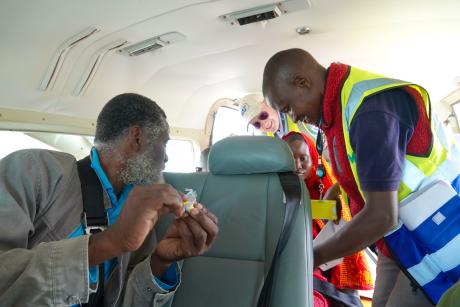 Francis supporting passengers before the flight