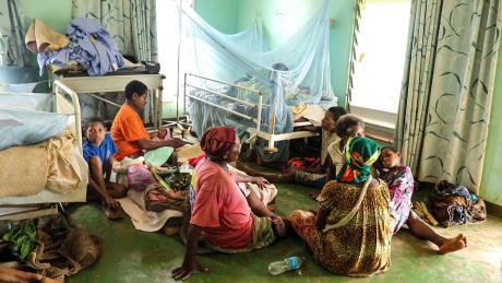 Patients at Mougulu Health Centre