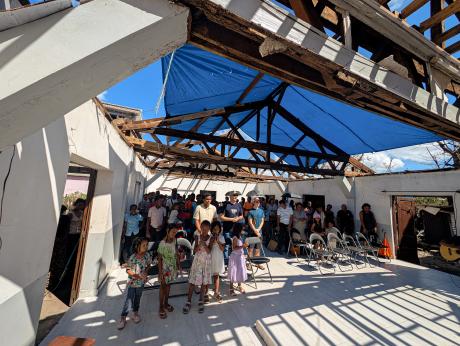 Ambolomadinika Baptist church after the cyclone